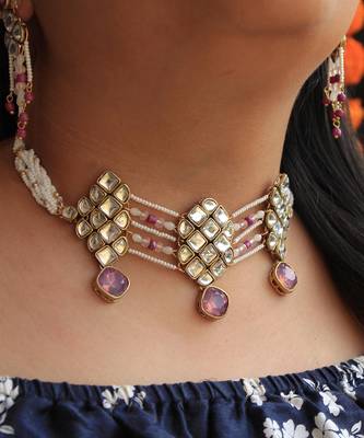 Kundan Paradise Choker Set 3
