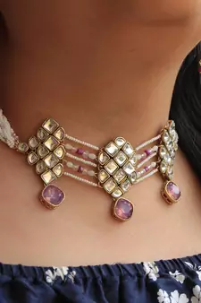 Kundan Paradise Choker Set