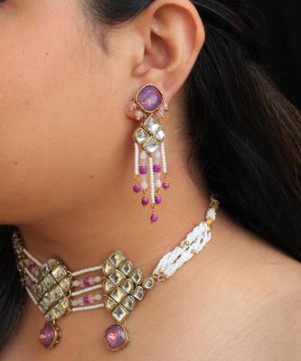 Kundan Paradise Choker Set 4