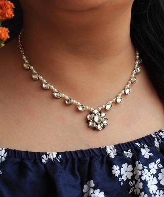 Kundan Blossom  Necklace Set 2