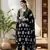 Hand Embroidered Black Georgette Lucknowi Chikankari Women Unstitched Suit Piece