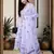 Ada Hand Embroidered Lavender Georgette Lucknowi Chikankari Women Unstitched Suit Piece - A211193