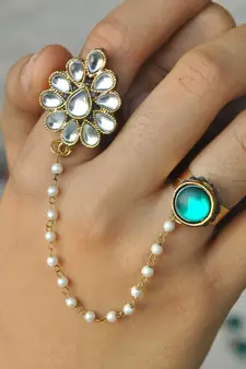 The Dynamic Duo Green Round Ring