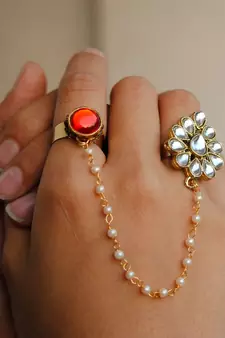The Dynamic Duo Red Round Ring