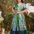 Bk veeramangal pattu dress with dupatta and belt