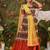 Bk Sethuramani pattu dress with dupatta and belt