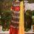Bk Sethuramani pattu dress with dupatta and belt