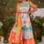 BK hanshitha pattu dress with dupatta and belt