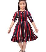 Pink plain rayon kids-frocks