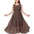 Black printed georgette kids-frocks