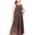 Black printed georgette kids-frocks
