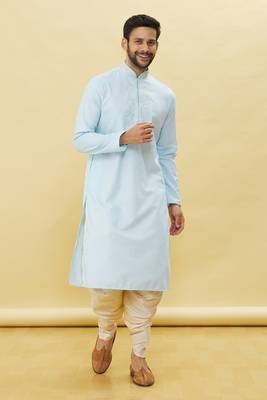 Maroon embroidered art silk dhoti-kurta 1