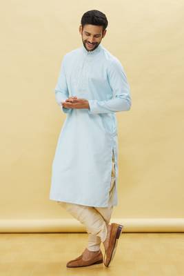 Maroon embroidered art silk dhoti-kurta 3