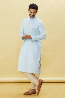 Maroon embroidered art silk dhoti-kurta