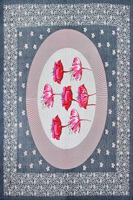 Jaipuri Rajasthnai Grey Color Floral Print 100% Cotton Double Bedsheet 2