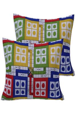 Jaipuri Multi Color Ludo Print 100% Cotton Double Bedsheet 5