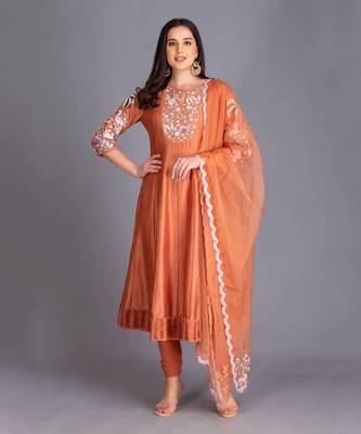 With Exquisite Aqua Outfits And Sequin Work We Bring You An Anarkali 1