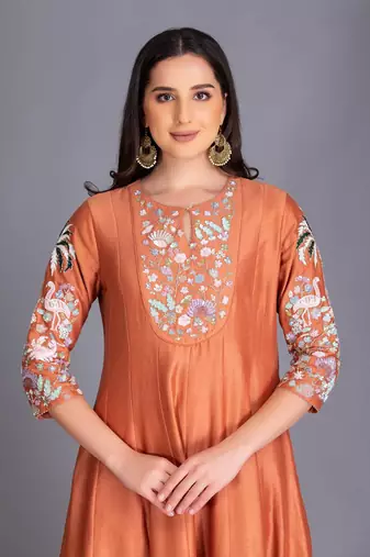 With Exquisite Aqua Outfits And Sequin Work We Bring You An Anarkali