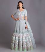 Standout In This Beautiful Sequin & Katdana Work Lehenga