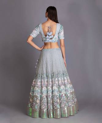 Standout In This Beautiful Sequin & Katdana Work Lehenga 3