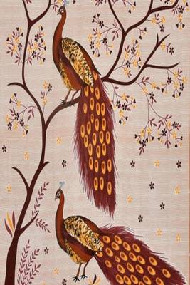 Jaipuri Light Brown Color Ped Pe Peacock Print 100% Cotton Double Bedsheet 2