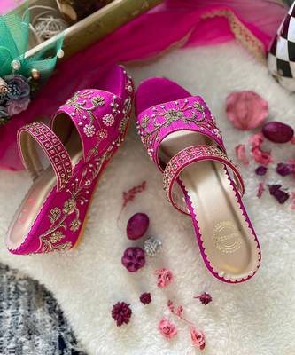 Fuchsia Pink Wedges 2