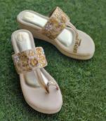 Gota Kolhapuri Wedges