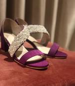 Cross Strap Pearl Heels