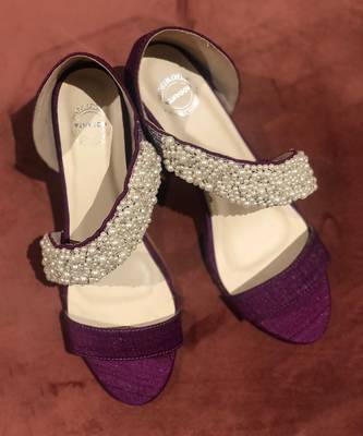 Cross Strap Pearl Heels 4