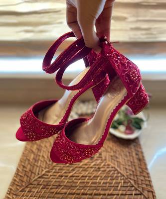 Red Embroidered Heels 2