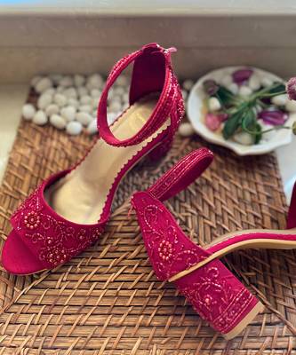 Red Embroidered Heels 3