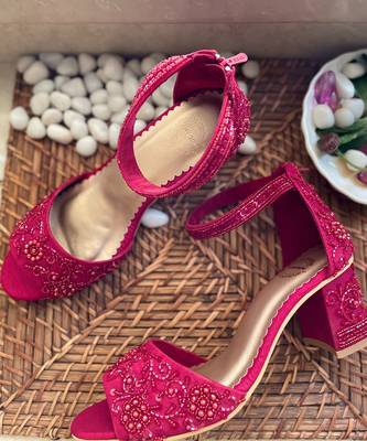 Red Embroidered Heels 4