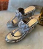 Silver Kolhapuri Wedges