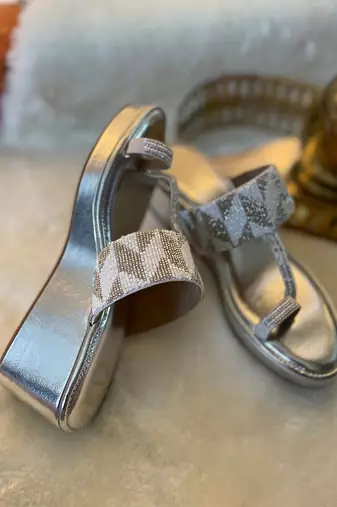 Silver Kolhapuri Wedges