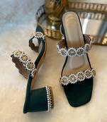 Green Diamond Heels
