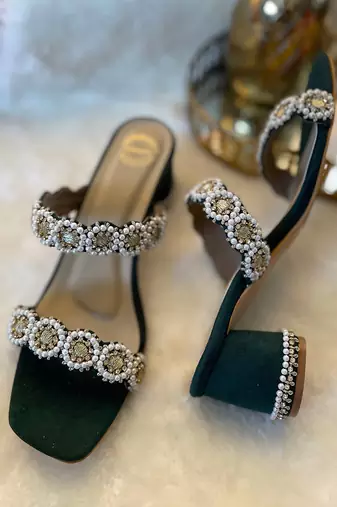 Green Diamond Heels