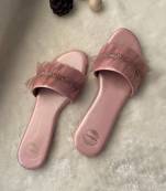 Pink Ruffle Flats