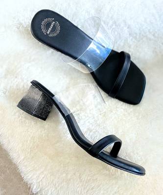 Black Ombre Diamond Heels 1