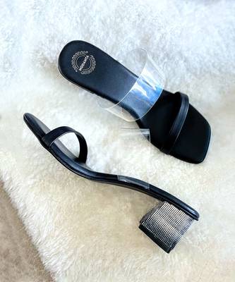 Black Ombre Diamond Heels 2