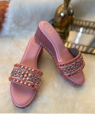 Pink Mirror Wedges 1