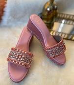 Pink Mirror Wedges