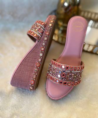 Pink Mirror Wedges 2