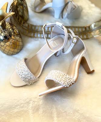 Pearl Strap Heels-W 1