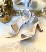Pearl Strap Heels-W