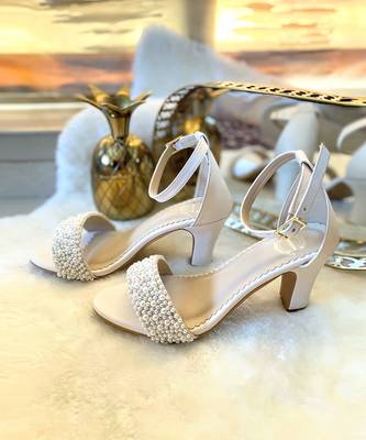 Pearl Strap Heels-W 3