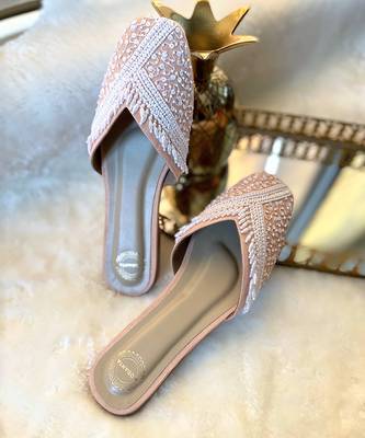 Peach Pearl Mules 2