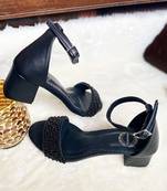 Pearl Strap Heels-B
