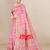 JJ's Crafted Elegance Kashmiri Pashmina Saree with Cotton Silk Base & Paisley Border