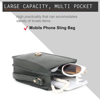 Dark Green Solid Sling Bag 3