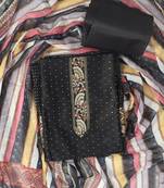 Black embroidered art silk salwar